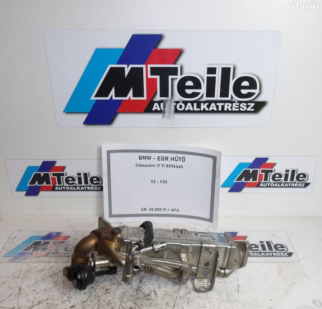 [GYÁRI BONTOTT] BMW - EGR HŰTŐ - X3 - F25 - 11 71 8596445
